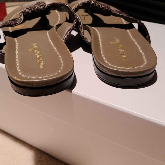 Montego Bay Club Designer Brown Sandals Size 9.5 - Picture 3 of 6
